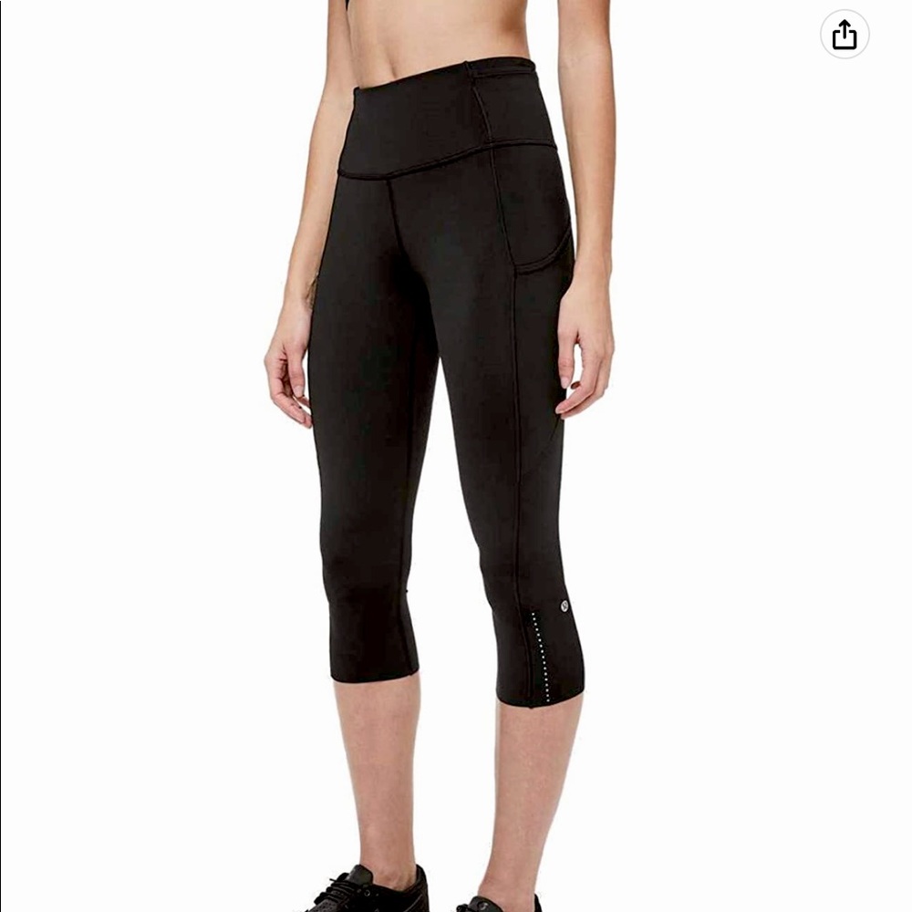 Lululemon Fast and Free Hi-Rise Crop 19”